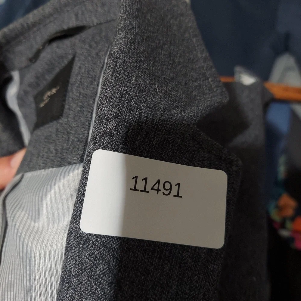 Banana Republic Blazer Sport Coat Mens 38R Gray Cotton Tailored Fit India
